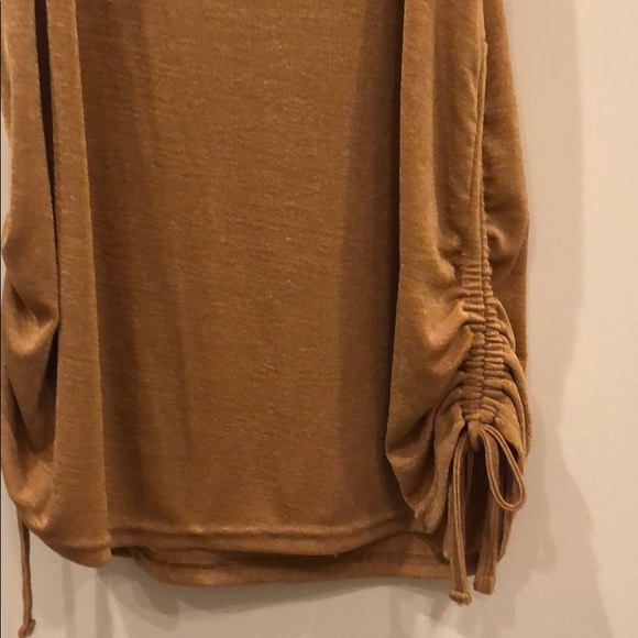 Mink Pink copper shimmer dress with ties - Picture 2 of 3